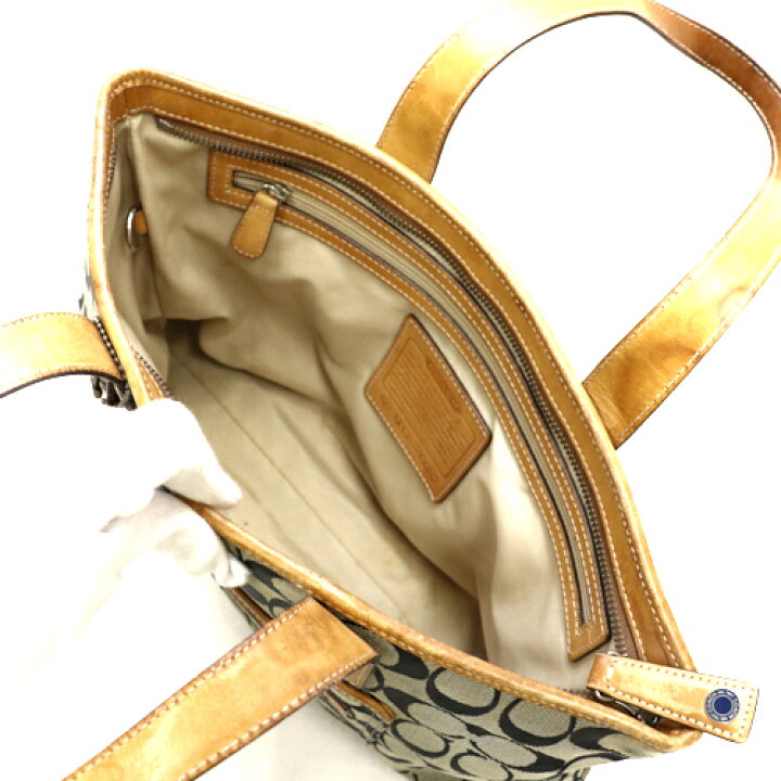 楽天市場】コーチ COACH トートバッグ シグネチャー レザー キャンバス 