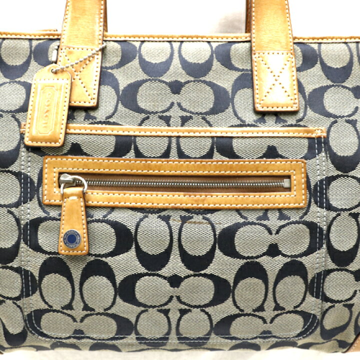 楽天市場】コーチ COACH トートバッグ シグネチャー レザー キャンバス 