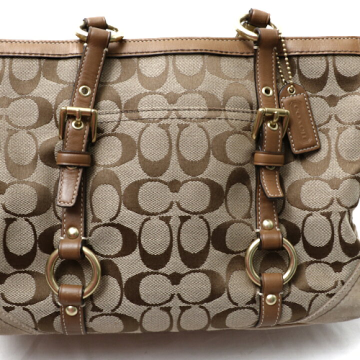 楽天市場】コーチ COACH トートバッグ シグネチャー キャンバス レザー 