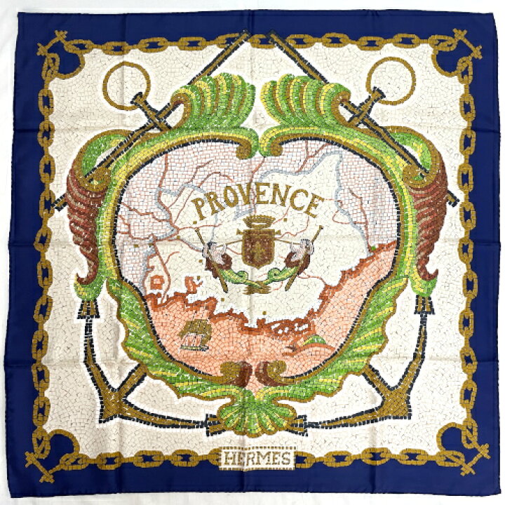 楽天市場】エルメス HERMES スカーフ カレ90 シルク PROVENCE 