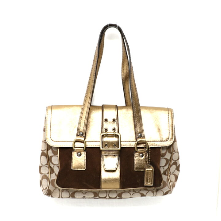 楽天市場】コーチ COACH サッチェル キャンバス スエード 1498 トート 