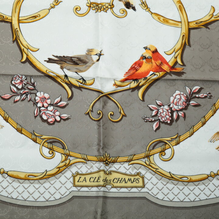 楽天市場】エルメス HERMES スカーフ カレ90 シルク LA CLE des CHAMPS 