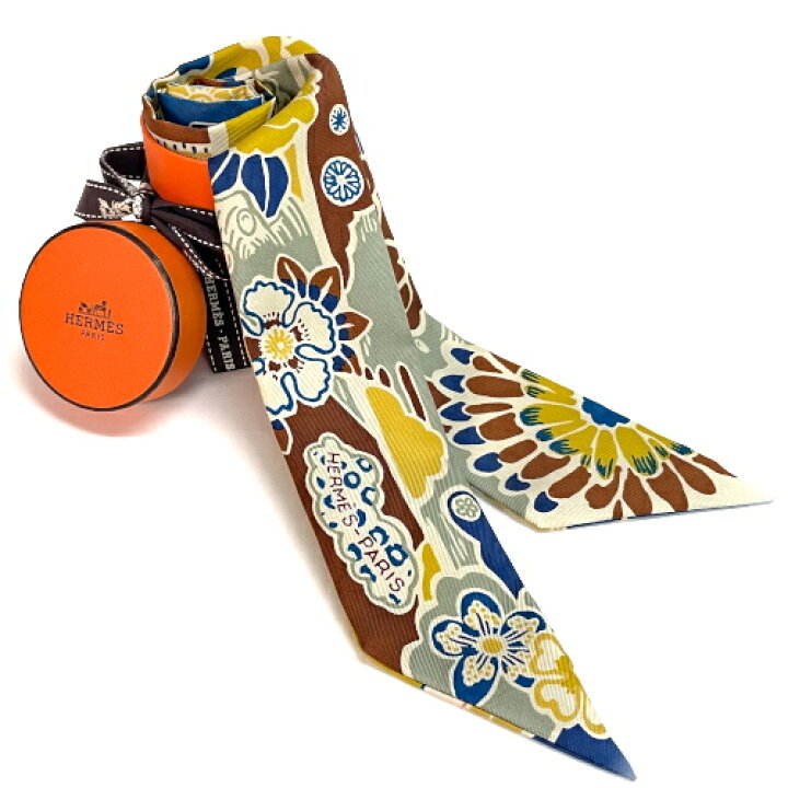 楽天市場】未使用 エルメス HERMES ツイリースカーフ シルク BINGATA  