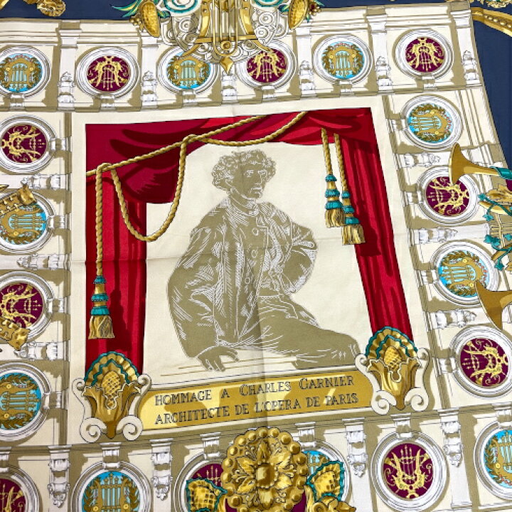 エルメス HERMES カレ 90 HOMMAGE A CHARLES GARNIER シャルル  