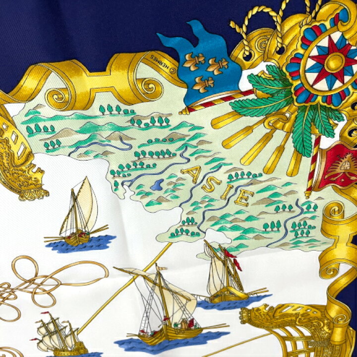 楽天市場】エルメス HERMES スカーフ カレ 90 シルク VOILES DE 