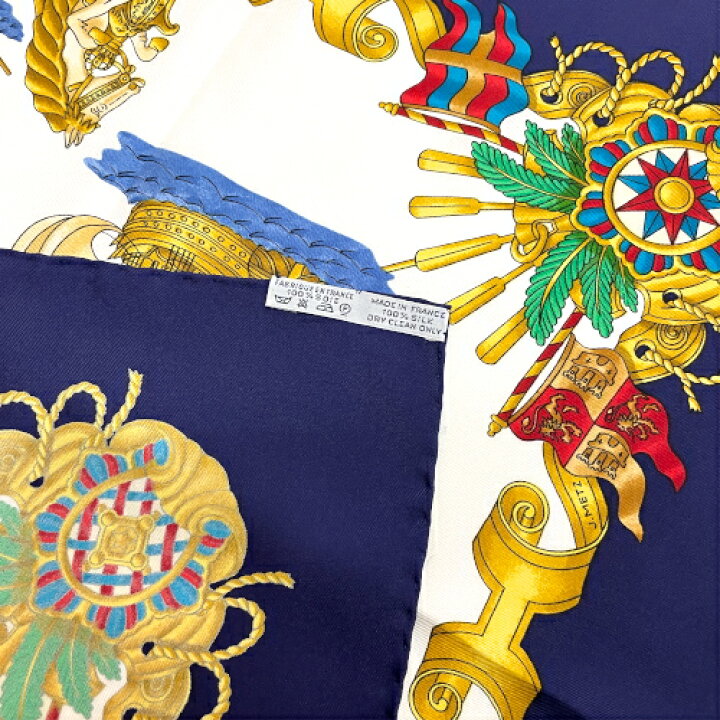 楽天市場】エルメス HERMES スカーフ カレ 90 シルク VOILES DE 