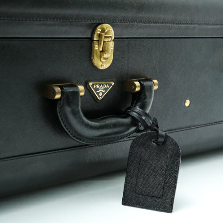 楽天市場】プラダ PRADA トランクケース トラベルバッグ レザー 旅行鞄 
