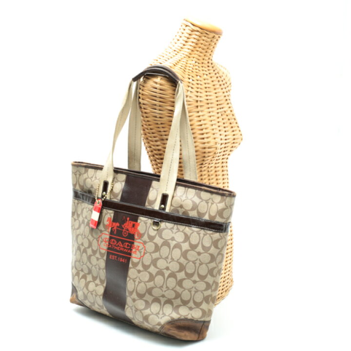 楽天市場】コーチ COACH ヘリテージストライプトート 11351 トート 