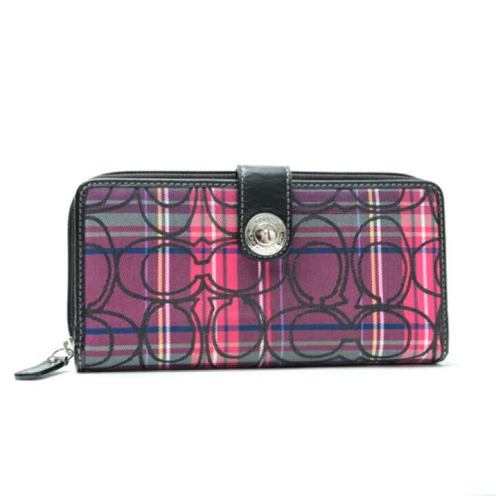 楽天市場】コーチ COACH 長財布 シグネチャー チェック柄 レザー  