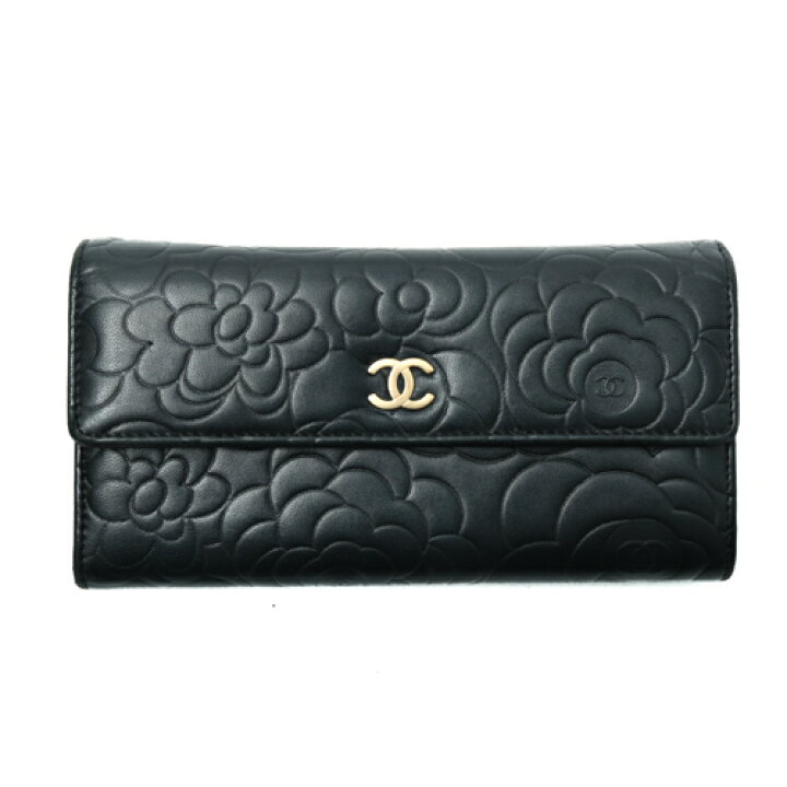 楽天市場】シャネル CHANEL カメリア A82283 長財布 二つ折り ココ  