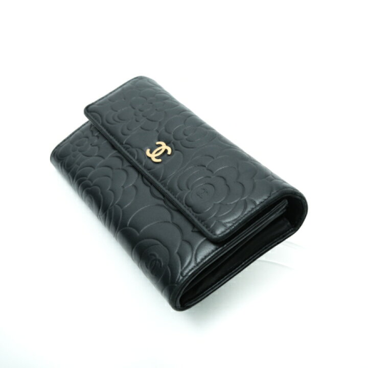 楽天市場】シャネル CHANEL カメリア A82283 長財布 二つ折り ココ  