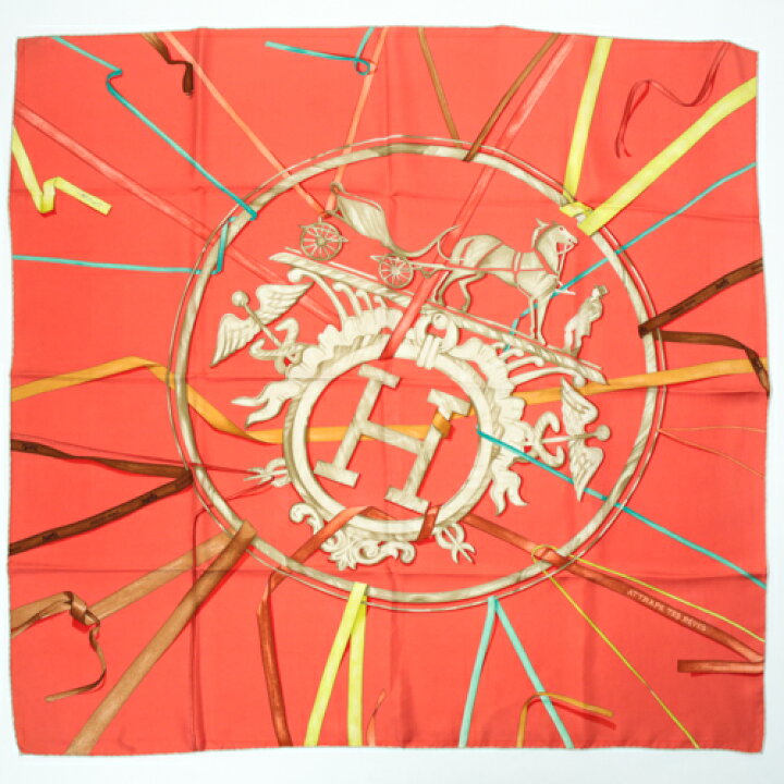 楽天市場】エルメス HERMES スカーフ カレ90 シルク ATTRAPE TES REVES 