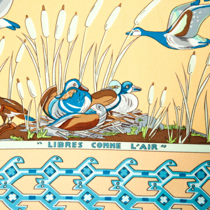 楽天市場】エルメス HERMES スカーフ カレ90 シルク LIBRES COMME L 