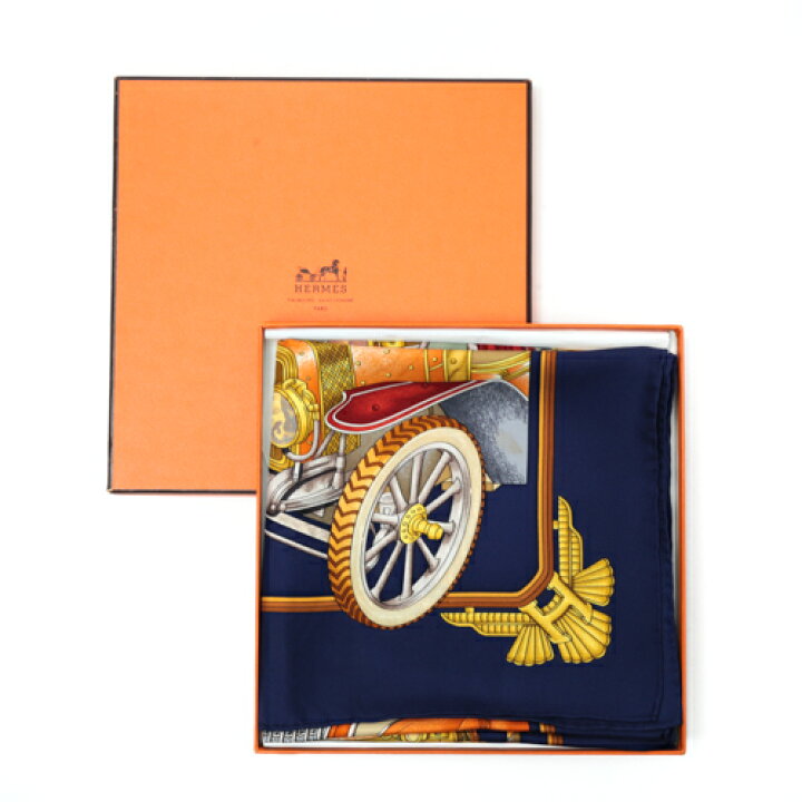 楽天市場】エルメス HERMES スカーフ カレ90 シルク ST.CHRISTOPHE ET 