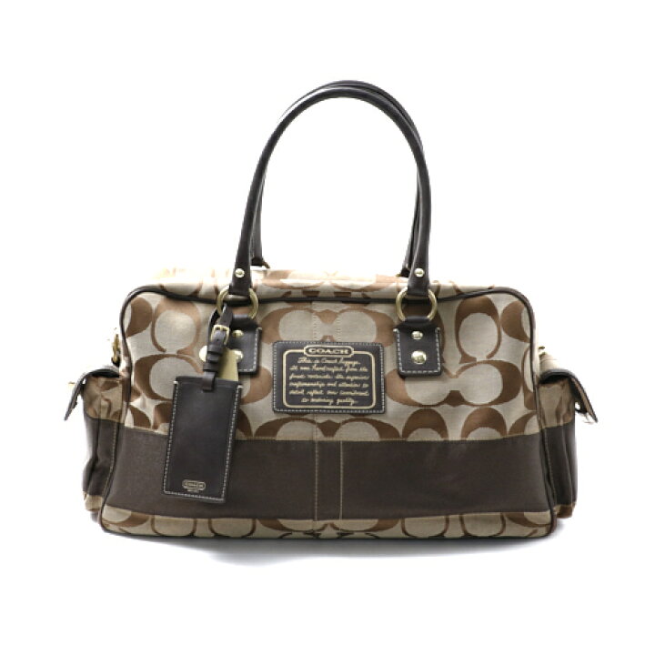 楽天市場】コーチ COACH ボストンバッグ 10392 シグネチャー レザー 