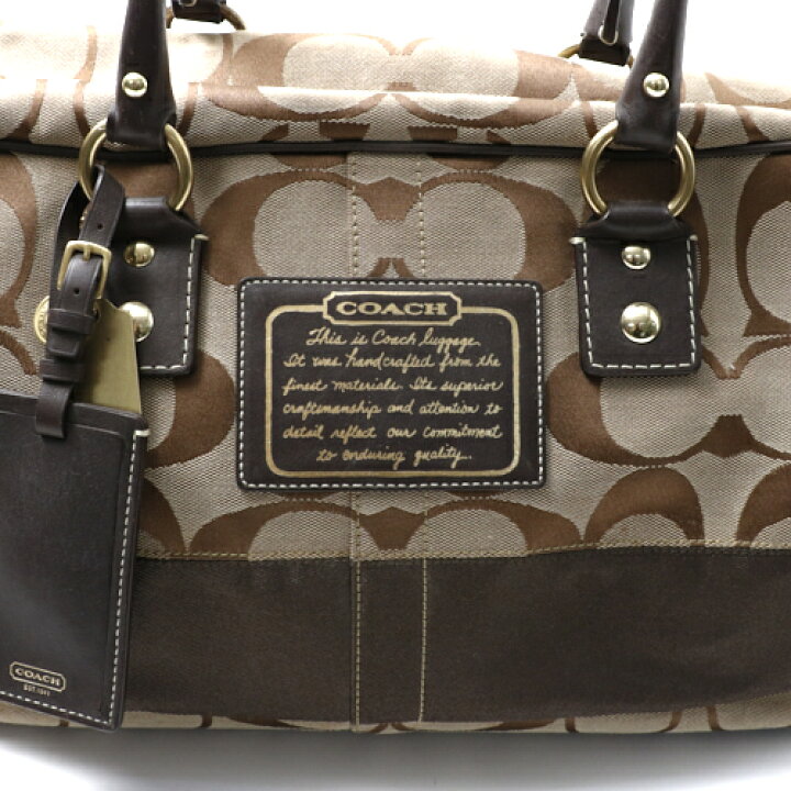 楽天市場】コーチ COACH ボストンバッグ 10392 シグネチャー レザー 