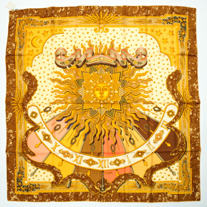 楽天市場】未使用 エルメス HERMES スカーフ カレ90 シルク CARPE DIEM  