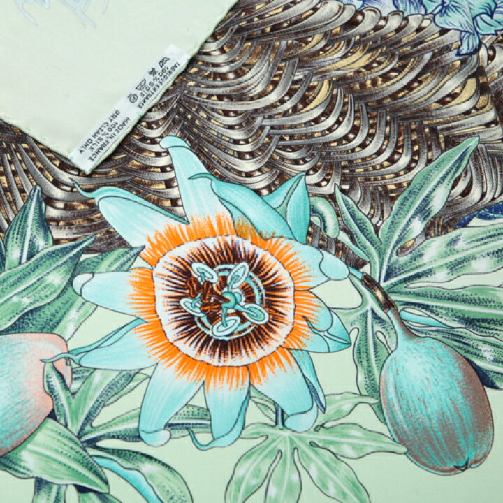 楽天市場】エルメス HERMES スカーフ カレ90 シルク Passiflores  