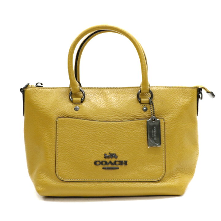 楽天市場】コーチ COACH ミニエマ サッチェル ペブルドレザー  