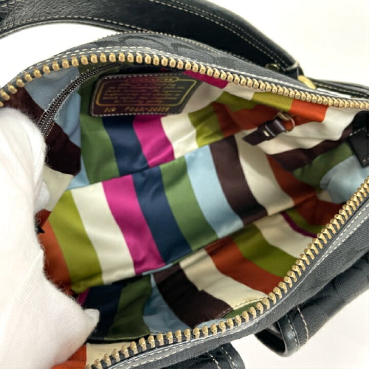 楽天市場】コーチ COACH レガシーシグネチャー レザー キャンバス 