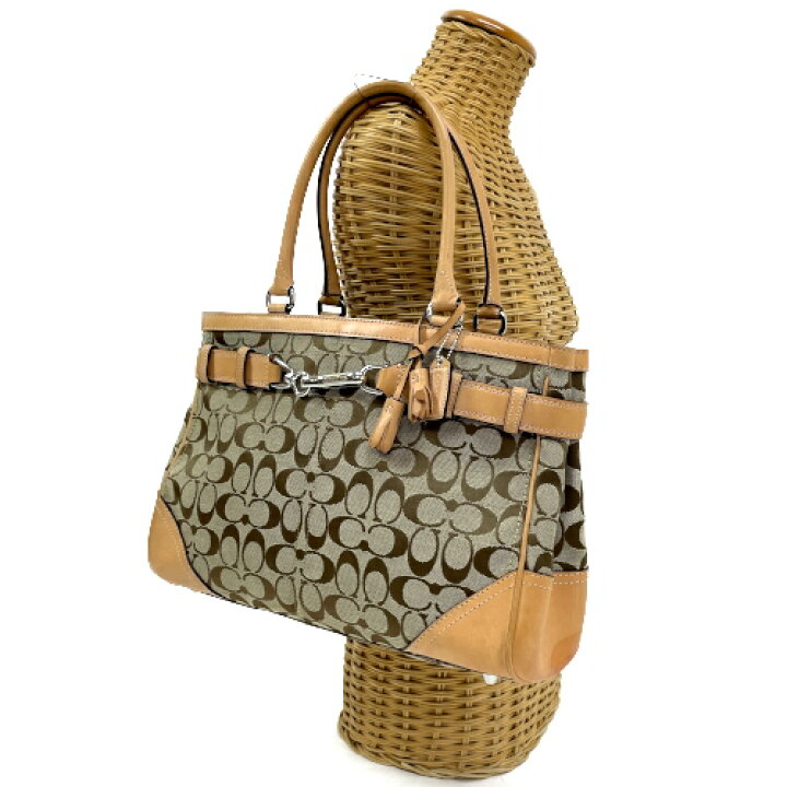 楽天市場】コーチ COACH トートバッグ レザー キャンバス シグネチャー 