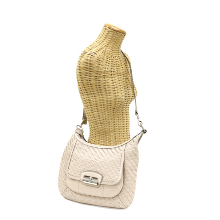 楽天市場】コーチ COACH クリスティン ウーブン レザー ホーボー  