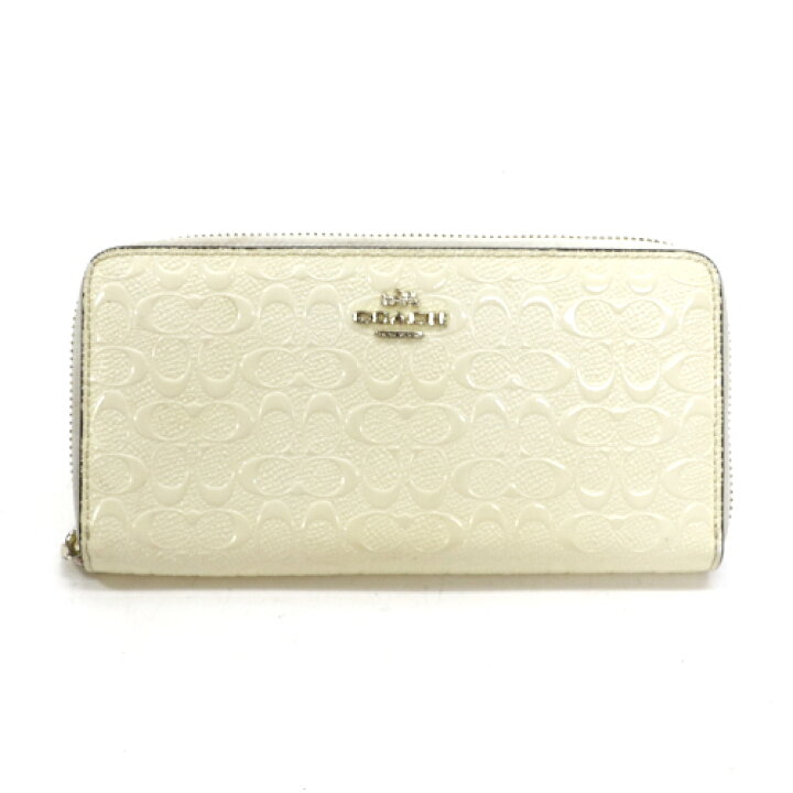 楽天市場】コーチ COACH 長財布 パテント レザー シグネチャー 