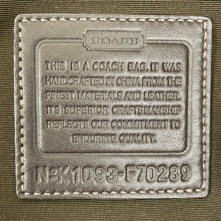 楽天市場】コーチ COACH トートバッグ ナイロン レザー シグネチャー柄 