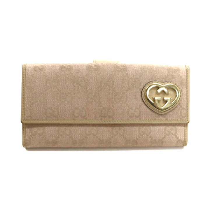 楽天市場】グッチ GUCCI 財布 長財布 GGキャンバス レザー 245723 ラメ 