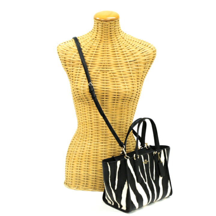 楽天市場】コーチ COACH ハンドバッグ レザー PVC ゼブラ柄 33525  