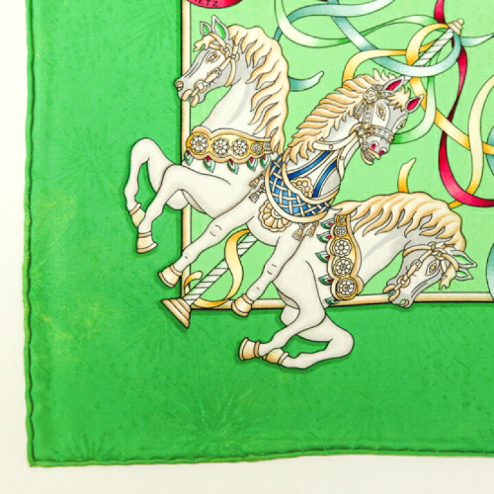 楽天市場】エルメス HERMES スカーフ カレ90 シルク LUNA PARK 遊園地 