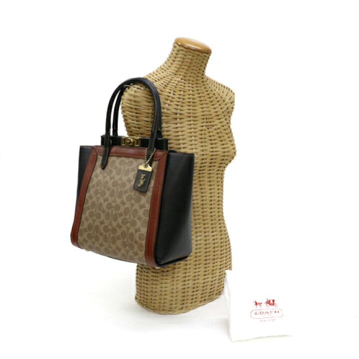 楽天市場】コーチ COACH トループ レザー PVC ハンドバッグ 78487 