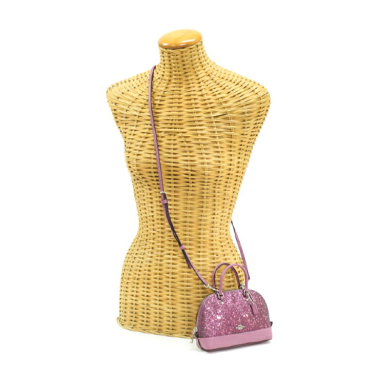 楽天市場】コーチ COACH ミニ シエラ レザー ラメ ショルダーバッグ  