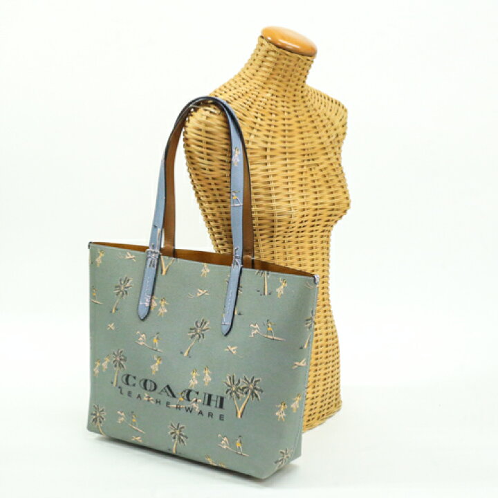 楽天市場】コーチ COACH トートバッグ レザー PVC ハワイアンプリント 