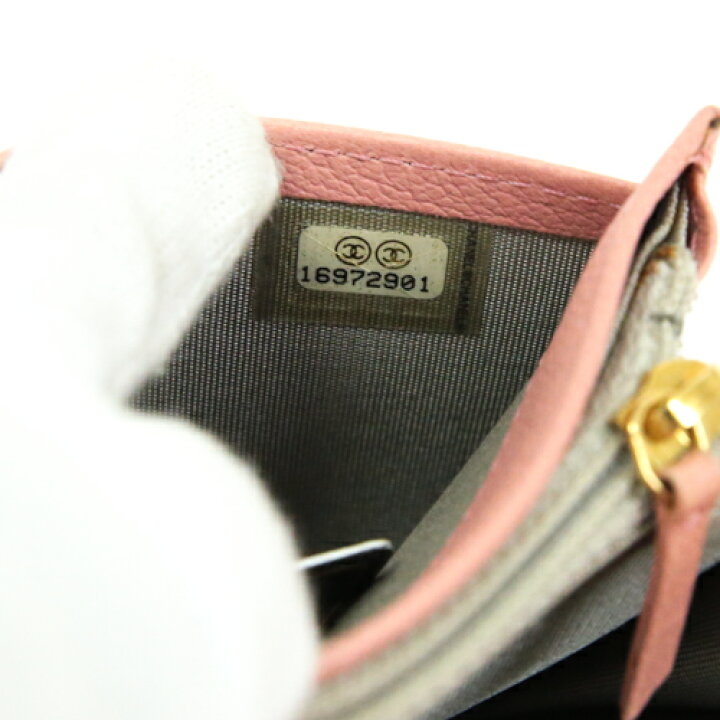 楽天市場】シャネル CHANEL カメリア バタフライ 財布 二つ折り長財布 
