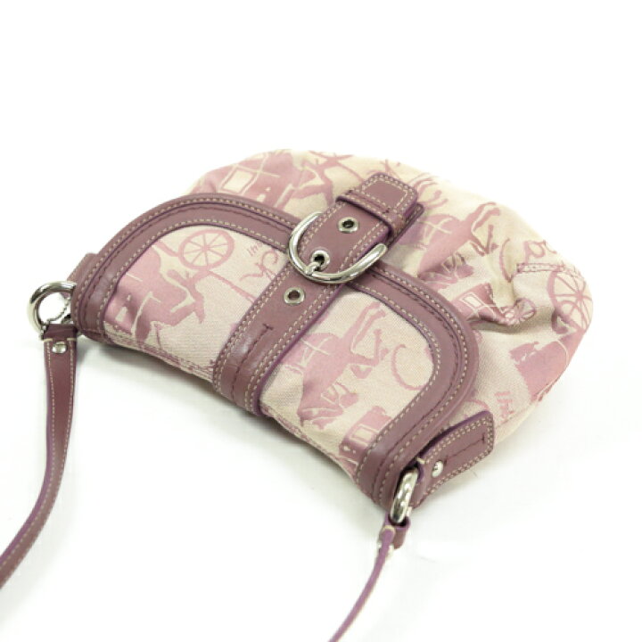 楽天市場】コーチ COACH ショルダーバッグ レザー キャンバス 馬車柄 