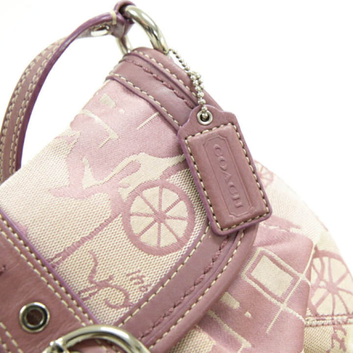 楽天市場】コーチ COACH ショルダーバッグ レザー キャンバス 馬車柄 