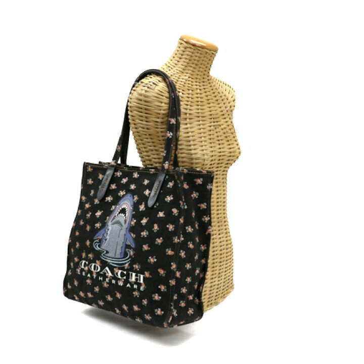 楽天市場】コーチ COACH トートバッグ キャンバス レザー シャーク 花 