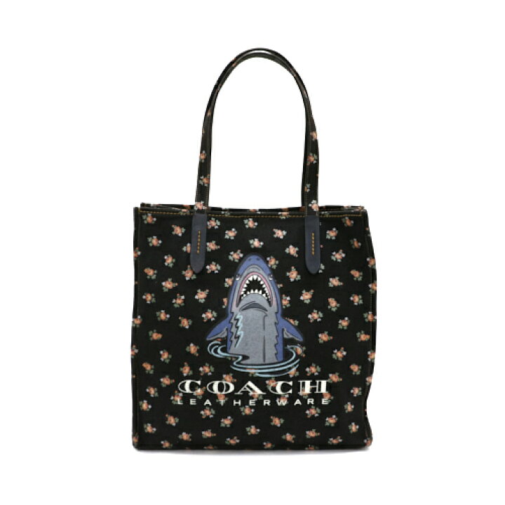 楽天市場】コーチ COACH トートバッグ キャンバス レザー シャーク 花 