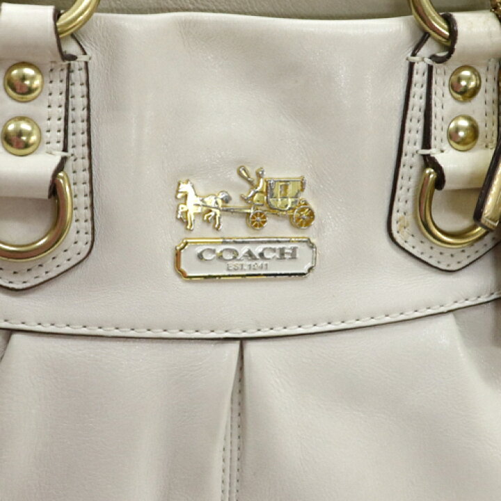 COACH マディソン ジュリアン レザー ショルダーバッグ / ハンドバッグ 