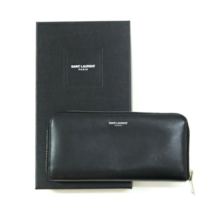 楽天市場】サンローラン SAINT LAURENT 財布 長財布 レザー ラウンド  