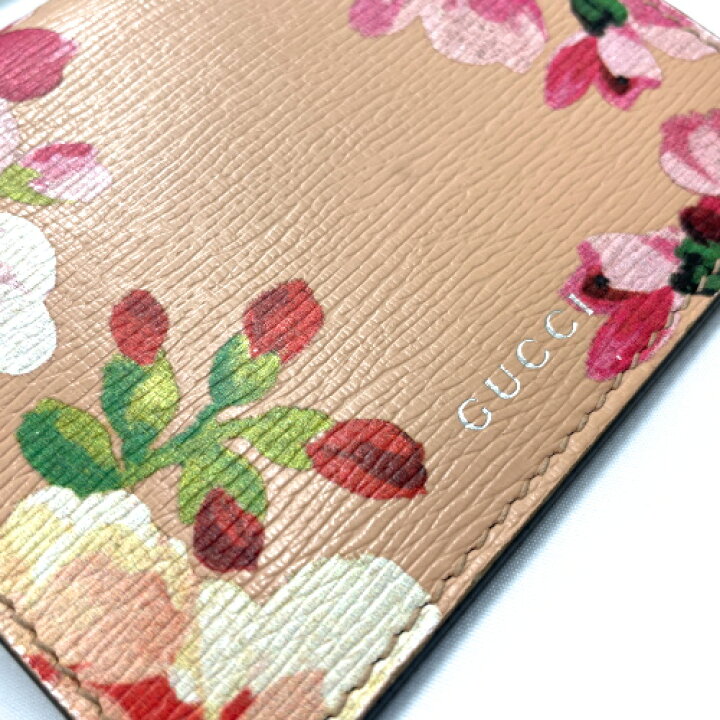 楽天市場】グッチ GUCCI 財布 カードケース レザー PVC フラワー 