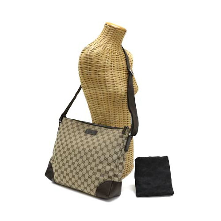 楽天市場】グッチ GUCCI ショルダーバッグ レザー キャンバス GG 