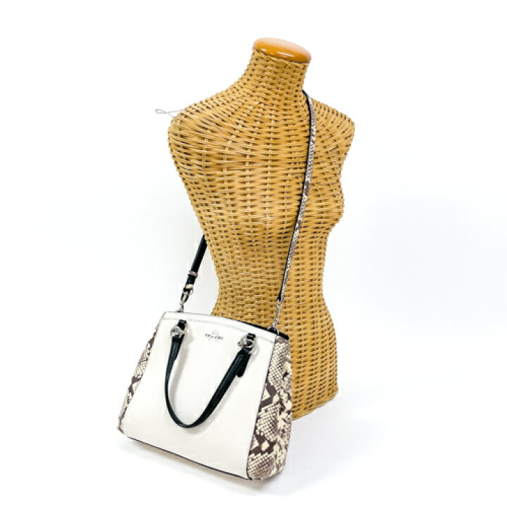 楽天市場】コーチ COACH ハンドバッグ レザー パイソン F57557 肩掛け  