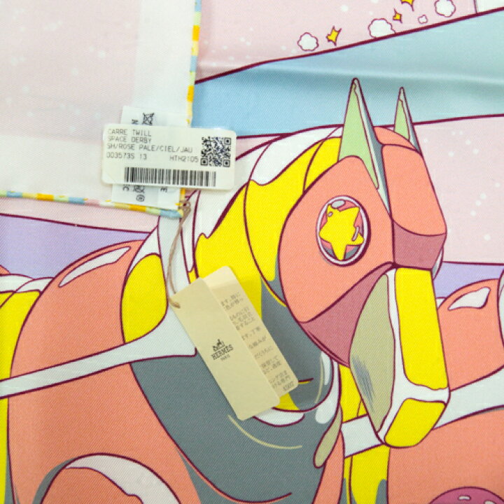 楽天市場】未使用 エルメス HERMES スカーフ カレ90 シルク SPACE 