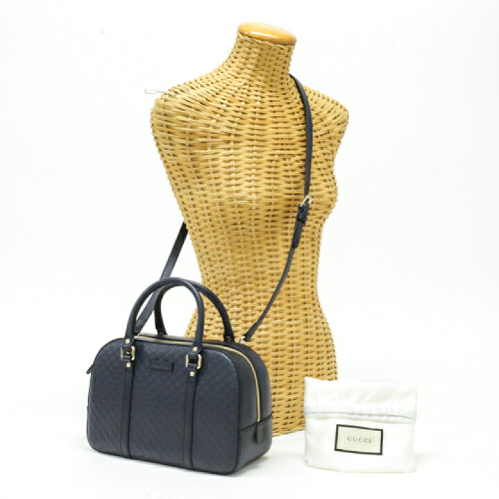 楽天市場】グッチ GUCCI マイクログッチシマ レザー ハンドバッグ  