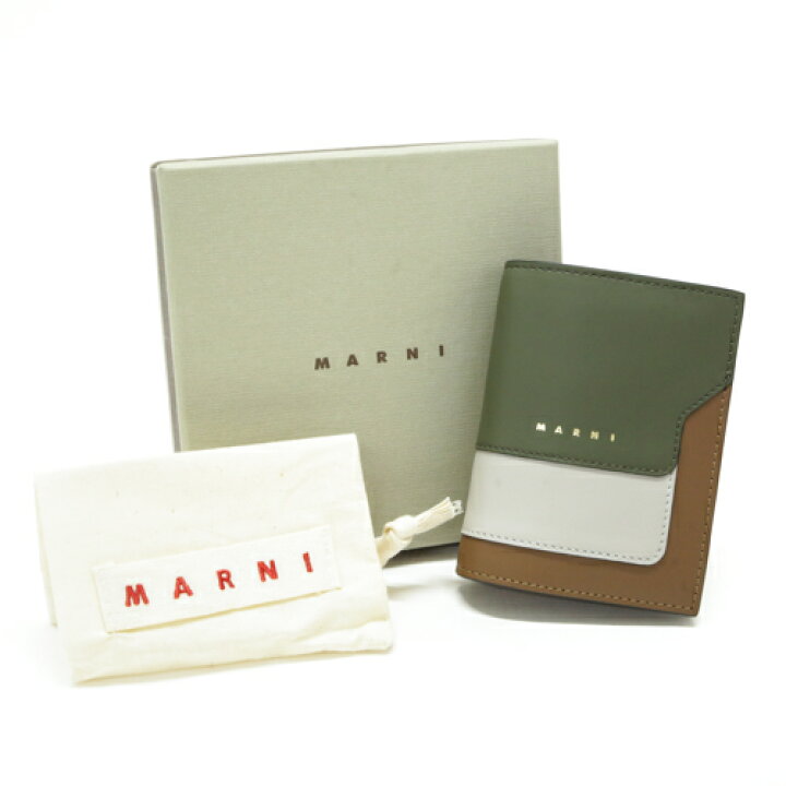 楽天市場】未使用 マルニ MARNI 二つ折り財布 レザー PFMOQ14U13 バイ 