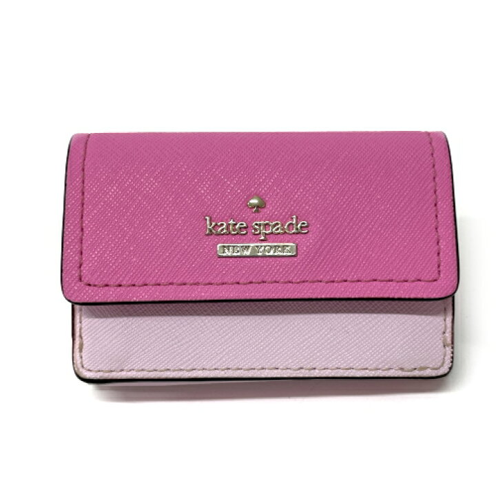 楽天市場】ケイトスペード KATE SPADE 三つ折り財布 レザー PVC 