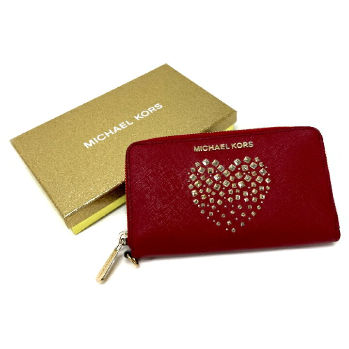 楽天市場】マイケルコース MICHAEL KORS 長財布 レザー PVC ハート 