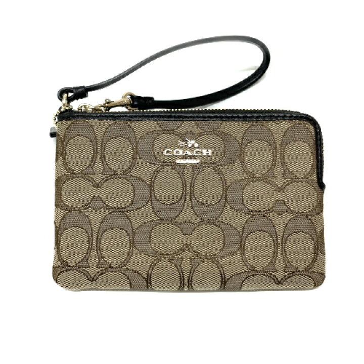 楽天市場】コーチ COACH リストレット ポーチ レザー キャンバス 